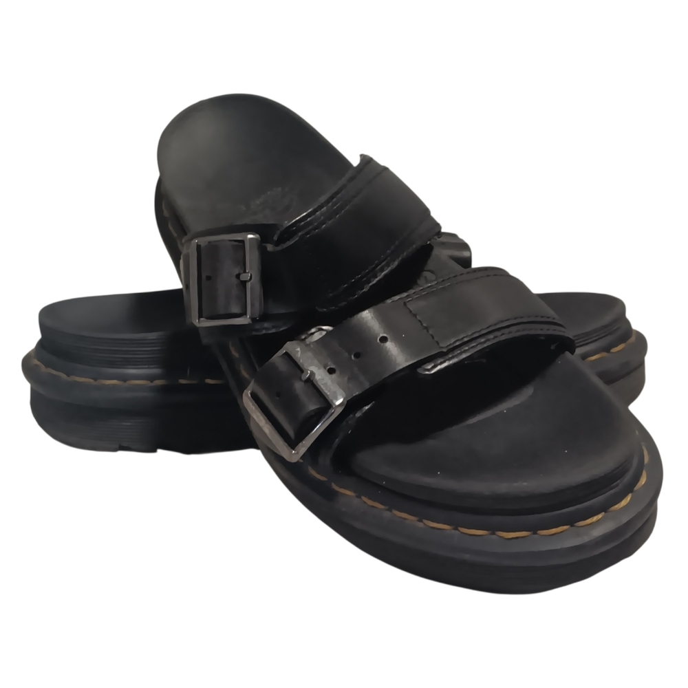 Doc Martins Black Double Strap Sandals